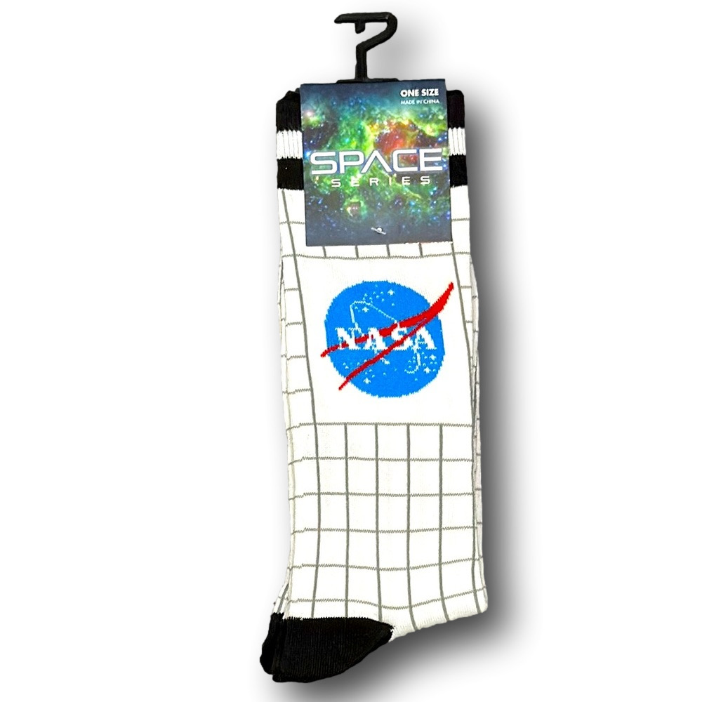 3/$20 NASA Space Series Funny Novelty Crew Socks - NWT